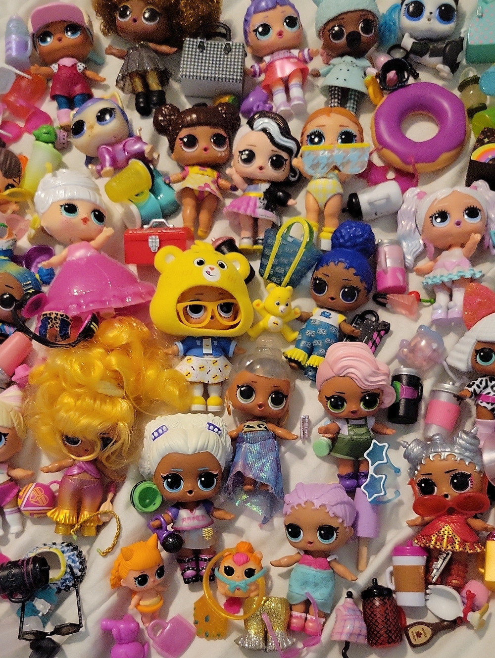 L.O.L. Surprise! Dolls Collection with Pink, Purple, Yellow & Blue Accents